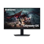 Samsung Ecran PC Odyssey G50D 27’’ 180Hz, 1ms, Dalle Fast IPS, Résolution QHD : 2560x1440, Contraste 1000:1, AMD FreeSync, Auto Source Switch +, HDR400, Pied ajustable, DisplayPort, HDMI
