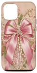 Coque pour iPhone 15 Nœuds en ruban rose amusants pour mamans et femmes