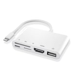 HDMI Adapter USB SD TF Card Reader Digital AV TV 1080P OTG Cable Hub for iPhone X XR XS 11 Pro Max SE iPad Mini Pro