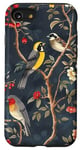 Coque pour iPhone SE (2020) / 7 / 8 Chinoiserie oiseaux gris