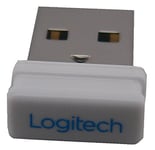 White Reciever for Logitech Z600 Speakers Genuine Original Replacement Wireless Dongle in Logitech Retail Packaging with Reconnect Instructions