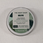The Body Shop Breathe Calm Balm Travel Sample 15g Body Face Vegan Essential Oil