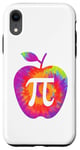 Coque pour iPhone XR Jeu de mots Happy Pi Day 3.14 Apple Pie 3.14 Math Teacher Student