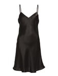 Pure Silk - Slip W.cording Nattlinne Black Lady Avenue