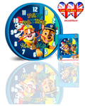 Paw Patrol Wall Clock,Kids Clock,Children's Wall Clock,24cm,Officially Licensed