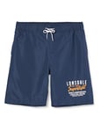 Lonsdale London Bideford Sports Shorts, Navy Blue, Light, Airy, Perfectly Fit, Quick Drying Fabric, for Beaches, for Swimming P.