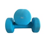 anythingbasic Ab. Neoprene Dumbbells of 6Kg (13.2LB) Includes 2 Dumbbells of 3Kg (6.6LB) | Sky Blue | Material : Iron with Neoprene coat | Exercise and Fitness Weights for Women and Men at Home/Gym