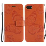Trolsk Imprint Big Butterfly Wallet (iPhone SE3/SE2/8/7) - Rød