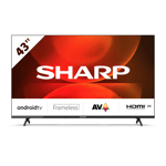 SHARP Frameless Smart TV 43 Inch Full HD LED Smart Android Television 43FH2KA