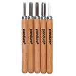 Linoleumknivar 5-pack, skärverktyg med olika klingor för linoleum. Längd 13,5 cm