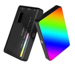 RGB-kamera ljus, uppladdningsbart batteri, 360° färgomfång, Gul