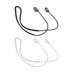 2x Silicone Holder for Wireless Earphones for Sony WF-1000XM4 Black&White