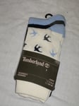 BNWT TIMBERLAND Ladies Crew Socks Birds & Leaves   3 Pairs    Size 6 - 7½