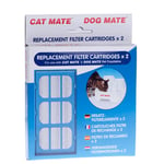 Dog Mate Drikkefontene, 6 Liter - Reservefilter (2 stk)