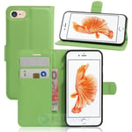 Apple iPhone SE (3nd Gen) PU Wallet (Green) Case Green