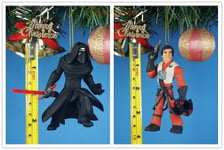 Decoration Xmas Tree Ornament Decor Star Wars Kylo Ren X Wing Fighter Poe 1345DE