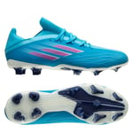 adidas X Speedflow .2 FG Sapphire Edge - Blå/Pink/Hvid Græs (FG) Fodboldstøvler