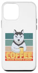 Coque pour iPhone 12 mini Buveur de café pour chien Husky sibérien parce que le
