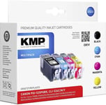 KMP MULTIPACK C81V - Pack de 4 - noir, jaune, cyan, magenta - compatible - cartouche d'encre (alternative pour : Canon 4529B001, Canon 4541B001, Canon 4542B001, Canon 4543B001, Canon CLI-526C, Canon CLI-526M, Canon CLI-526Y, Canon PGI-525PGBK) - pour Can