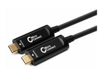 Microconnect Premium - Usb-Kabel - 24 Pin Usb-C (Hane) Till 24 Pin Usb-C (Hane) - Usb 3.2 Gen 1 / Displayport 1.2 - 15 M - Active Optical Cable (Aoc) - Svart