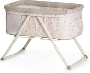 New Hauck Dreamer Rocking Crib Cot Bed Travel cot  0 to 6 m - Multi Dots Sand