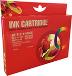 Red Box Epson High Yield Inkjet Cartridges - Cyan/Magenta/Yellow (Pack of 4)