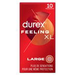 Préservatif Large Feeling Xl Durex - La Boîte De 10 Préservatifs