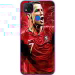 Xiaomi Redmi 9C NFC Genomskinligt Skal Cristiano Ronaldo