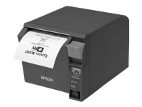 Epson TM T70II - Kvitteringsskriver - termolinje - Rull (7,95 cm) - 180 x 180 dpi - inntil 250 mm/sek - USB 2.0, LAN, Bluetooth - kutter - svart