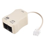 In-Line DSL Splitter Filter, 6P2C 2Way Phone Line Splitter for Telephone