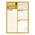 ErikÂ® - Harry Potter Dobby Official - A5 Desk Pad with Daily, Weekly and Monthly Calendar