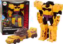 Lean Toys Konstruktorius Robot Tank With Weapon 2In1 Transformation X-Warrior Geltona