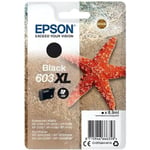 Cartouche d'encre EPSON 603 XL Noir - Etoile de mer (C13T03A14010) - Faible coût et fiabilité