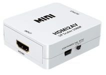 HDMI til Composite + Phono (Scart) Converter - Hvid