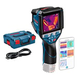 Bosch Professional Measurement 12V System Thermal Camera GTC 600 C (Without Battery and Charger, w/app Function, Temperature Range: -20°C to +600°C, Resolution: 256 x 192px, in L-Boxx)