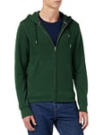 GANT Men's D1. The Original Full Zip Hoodie Hooded Sweatshirt, Storm Green, L