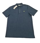 Lacoste Sport Mens Navy Marl Alligator Polo Size FR6 / US XL / 44 - 45" Chest