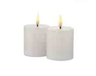 Sirius Sille Mini Blockljus Vit - H 6,5 Cm - 2 St