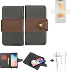 wallet case for Huawei Mate 50 Pro + earphones bookstyle cover pouch