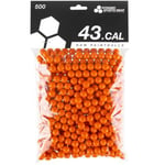 Dynamic Sports Gear RAM Cal .43 Paintballs - 500st (Färg: Orange Skal/Orange Fyllning)