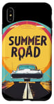 Coque pour iPhone XS Max Joli chat sur la route d'été pour les amateurs de vacances