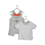 Blue Seven BLUE SEVEN Baby 2-delad skjorta + Dungarees