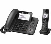 Panasonic Kx-tgf320e Corded & Cordless Phone Combo Home Office Answer Machine