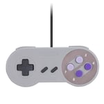 Manette de jeu de contrôle pour manette de jeu USB pour Nintendo SNES Manette de jeu pour joypad gamer (violet)