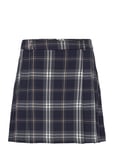 Pleated Mini-Skirt *Villkorat Erbjudande Kort Kjol Marinblå Mango