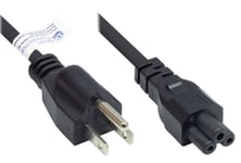 Alcasa P4505-S018 Stromkabel Schwarz 1,8 M Nema 5-15P C5-Koppler (P4505-S018)