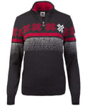 Dale Of Norway Åre Sweater W Dark Charcoal/Off White/Raspberry (Storlek S)