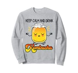 Kombucha tea slogan Keep calm and drink Kombucha Sweatshirt