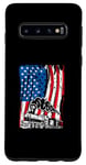Galaxy S10 USA Steam Train American Flag Patriotism Americans Train Case