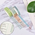 Diy 8m Timeline Washi Paper Tape Adhesive Sticky Decorative Scra N2